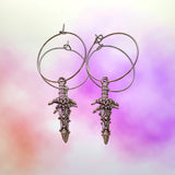 Dagger Hoop Earrings