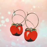 Apple Hoop Earrings