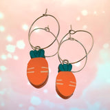 Carrot Hoop Earrings