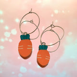 Carrot Hoop Earrings