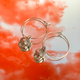 Acorn Hoop Earrings