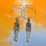 Skeleton Hoop Earrings