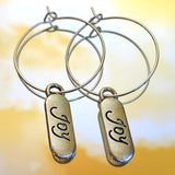 Joy Pill Hoop Earrings