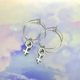 Female Power Hoop Earrings