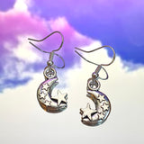 Moon & Star Hook Earrings