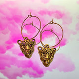 Leopard Hoop Earrings