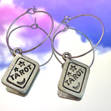 Tarot Card Hoop Earrings