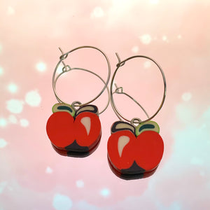 Apple Hoop Earrings