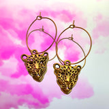 Leopard Hoop Earrings