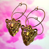 Leopard Hoop Earrings