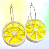 Lemon Slice Hoop Earrings