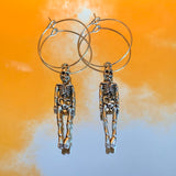 Skeleton Hoop Earrings