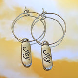 Joy Pill Hoop Earrings