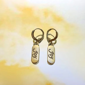 Joy Pill Lever Back Earrings