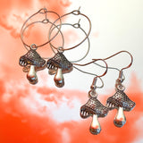 Mushroom Hook Earrings