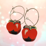 Apple Hoop Earrings