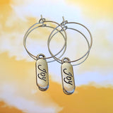 Joy Pill Hoop Earrings