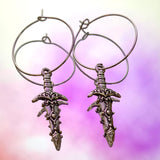 Dagger Hoop Earrings