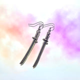 Mini Samurai Sword Hook Earrings