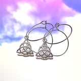 Charmed Triquetra Hoop Earrings