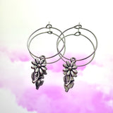 Daisy Hoop Earrings