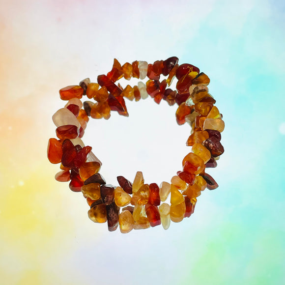 Carnelian Chip Bracelet