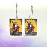 The Magician Tarot Card Hoop Earrings