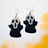 Cute Ghost Face Hook Earrings