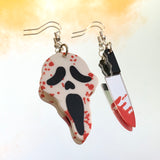 Ghost Face Hook Earrings