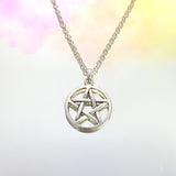 Large Pentagram Necklace 18”