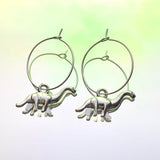 Diplodocus Hoop Earrings