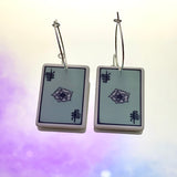 The Tower Tarot Card Hoop Earrings