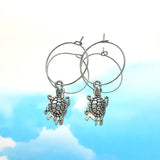 Tortoise Hoop Earrings