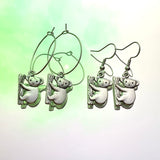 Koala Bear Hook Earrings