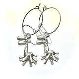 Giraffe Hoop Earrings