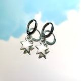 Star Lever Back Earrings