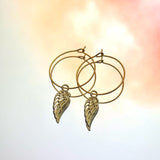 Angel Wing Hoop Earrings