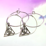 Mini Deathly Hallow Hoop Earrings