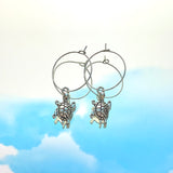 Tortoise Hoop Earrings