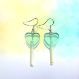 Heart Lollipop Hook Earrings