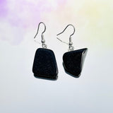 Blue Sandstone Tumble Hook Earrings