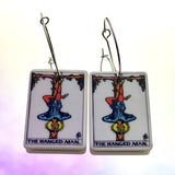 The Hangedman Tarot Card Hoop Earrings