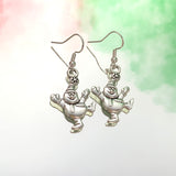 Dancing Snowman Hook Earrings