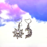 Sun & Moon Hook Earrings