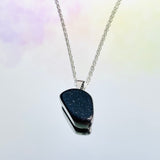 Blue Sandstone Tumble Necklace 18”