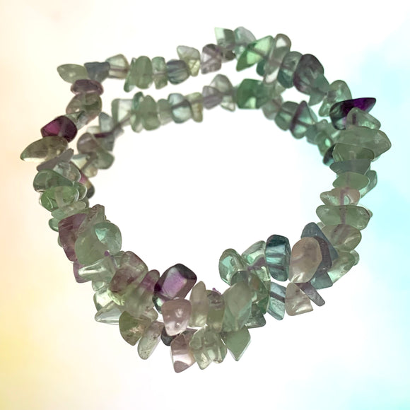 Fluorite Chip Bracelet