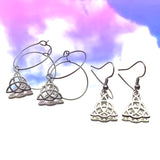 Charmed Triquetra Hook Earrings