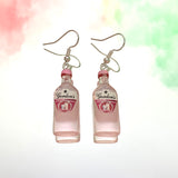 Pink Gin Hook Earrings