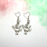 Dancing Snowman Hook Earrings