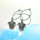 Turtle Hoop Earrings